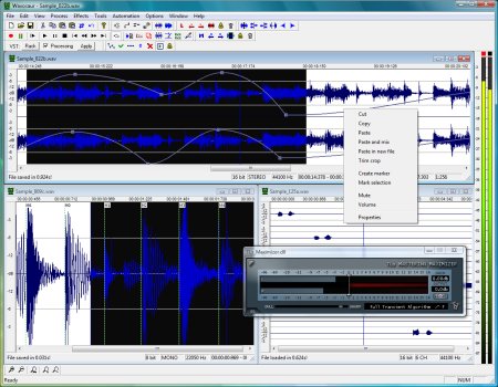 Freeware sound editor - Wavosaur