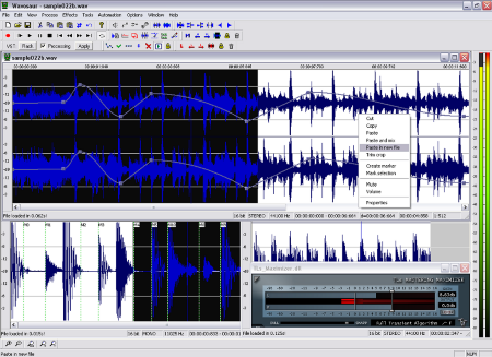  Editor Free on Use It As A Free Mp3 Editor  For Mastering  Sound Design  The Wavosaur