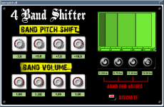 4 band shifter VST GUI