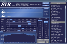 SIR reverb VST GUI